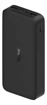 Xiaomi Redmi Powerbank Carga Rapida 20000mah Bateria Externa Color Negro