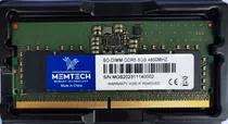 Memória 8gb Ddr5 4800mhz Memtech Mi8g48c40s5 Sodimm