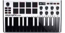 Teclado Controlador Midi Akai Mpk Mini Mk3 White Ltd Edition