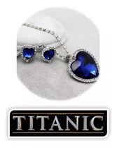 Collar Corazon Titan Replica Exacta + Aretes Gratis Swarovsk