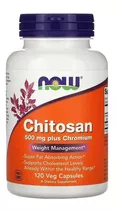 Now Foods Quitosano Más Cromo, 500 Mg, 120 Vegcaps Sabor Sin Sabor