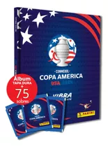 Álbum Tapa Dura Más 75 Sobres Cerrados Copa América 2024