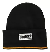 Timberland Gorro Largo Con Parche Hombre, Negro, Talla Única