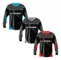 Kit 3 Camisas Motocross Trilha Velocross Enduro Mtb Downhill