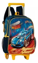 Volta Às Aulas Mochila De Carrinho Fast Machine Carro Azul