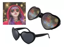 Gafas De Fiesta Rave Con Efecto De Luz De Corazón