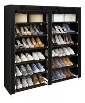 Organizador De Zapatos Botineros Botines Zapatillas Pantuflas Ojotas Botas Muebles Organizadores De Tela 12 Estantes 36 Pares Recibidor Zapatero Resitente