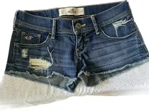 Short De Jean Azul Hollister Importado Original Usa