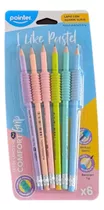 Lapiz De Grafito 2hb Con Agarre De Espuma Pointer Set X 6pza