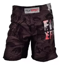 Bermuda Fight Effect Caveira Short Mma Kick Nogi Bjj