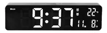 Reloj Despertador De 20 Pulgadas, Reloj Digital Led Con Fech