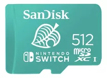 Memoria Micro Sd Sandisk 512gb De Nintendo Switch 4k 100mb/s