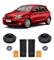 2 Kit Do Amortecedor Coxim Batente Rolamento Coifa Dianteiro Toyota Etios 2012 2013 2014 2015 2016 17/... Envio Imediato