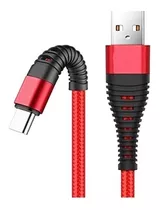 Cable Usb Tipo C Carga Rápida Con Punta Flexible 1m Cargador