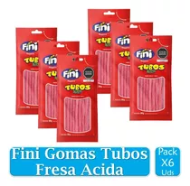 Fini Gomas Tubos Fresa Acida Bolsa 80gr X 6 Uds