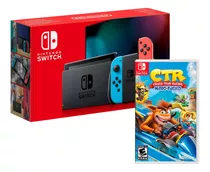 Nueva Consola Nintendo Switch Neon 2019 + Crash Team Racing