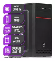 Pc Cpu Home Mancer, Intel Core I5, 16gb Ram, Ssd 240gb