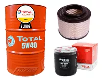 Cambio Aceite Total 5w40 + Kit Filtros Toyota Hilux 2500 Td