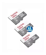 Pack 3 Tarjetas Microsd Sandisk 16gb Clase 10