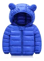 Jaqueta Casaco Puffer Infantil Capuz 1 A 2 Anos F Gratis