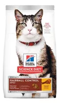 Alimento Hill's Science Diet Hairball Control Para Gato Adulto De Raza Todas Sabor Pollo En Bolsa De 1.6kg
