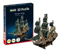 Quebra Cabeça 3d Puzzle Pirate Ship Navio Pirata Revell 24 P