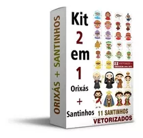 Artes Santinhos + Orixás Cut Png Vetores