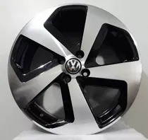 Rodas Volkswagen Golf Gti Aro 15 4x100 (jogo) + Bicos Cor Preto Diamantado