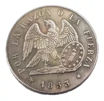 Moneda Antigua Chile 1 Peso 1853 Reproducción, Colección