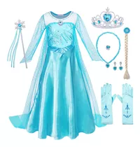 Frozen Elsa Vestido Halloween Fiesta Cosplay Navidad Disfraz