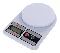 Balança Digital De Precisão Cozinha 10kg Nutrição E Dieta Cor Branco