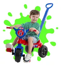 Triciclo Infantil Motoca Velotrol Carrinho Haste Pedal Bebe