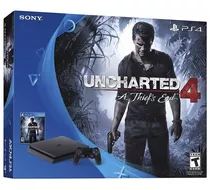 Playstation 4 500 Gb Slim Edição Uncharted 4 Seminovo