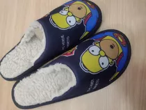 Pantuflas Hombre Con Corderito