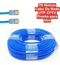 Cabo De Rede Ethernet 70 Metros P/ Internet Rede Adsl  Rj45