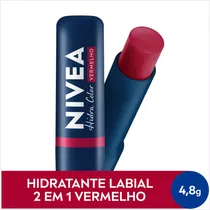 Hidratante Labial Hidra Color 2 Em 1 Vermelho Nivea