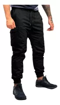 Pantalon Cargo Bolsillos Hombre Jogger Jogging