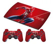 Skin Spiderman Ps3 Super Slim Para Consola 