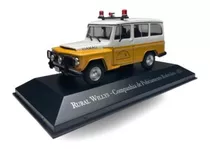 Miniatura Rural Willys Polícia Rodoviária Rs Vsb 1/43 Ixo