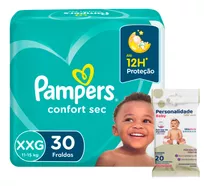 Kit Fralda Pampers Mega Xxg 30 Uni + Personalidade 20 Uni