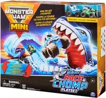 Monster Jam Mini Megalodon Race And Chomp Playset