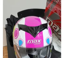 Casco Integral Max V121 Mujer Fucsia T:s Nuevo