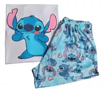 Pijama Stitch Lilo & Stitch Angel Verano Mujer Adolescente