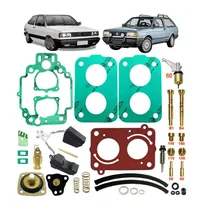 Kit Carburador+ Kit Gicle Vw Gol 1.6 Álcool Weber495 Tldz