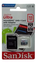 Memoria Micro Sd Hc Sandisk 32gb Clase 10 Original Sellado 