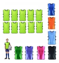 Pack X10 Chalecos Deportivo Petos Multiuso Para Niños Futbol