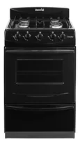 Cocina Negra Escorial Candor S2 Black 4 Hornallas Visor Y Parilla Gas Natural