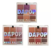 Combo 3 Paletas De Sombras Ojos Nude Palette Dapop Original