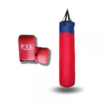 Promo Boxeo : Bolsa De Boxeo 1.20 Cm + Guantin + Relleno