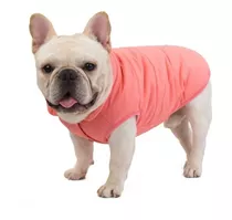 Ropa Capa Abrigo- Perro Mascota Impermeable Forro Polar Rosa